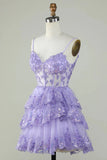 Unique A line Spaghetti Straps Blue Lace Short Mini Formal 7th Grade Homecoming Dresses Middle School Short Cocktail Night Dress Hoco Outfits HZ1121
