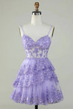 Unique A line Spaghetti Straps Blue Lace Short Mini Formal 7th Grade Homecoming Dresses Middle School Short Cocktail Night Dress Hoco Outfits HZ1121